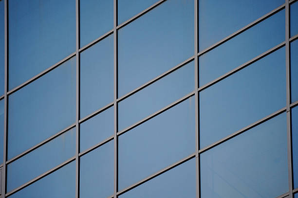 istock ideal line of modern windows at office building 503622012