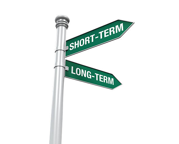istock Direction Sign of Short-Term and Long-Term 503622539