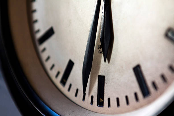 istock Close-up of a clock 503624345
