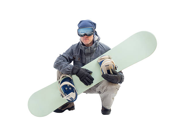 istock Snowboarder with snowboard deck. Isolated on a white background. 503625962