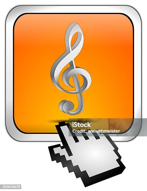 Music Making Button Music Button With Cursor Stock Illustration - Download Image Now ...