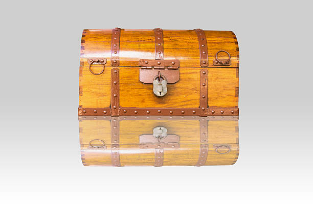istock Wooden box on a white background. 503626893