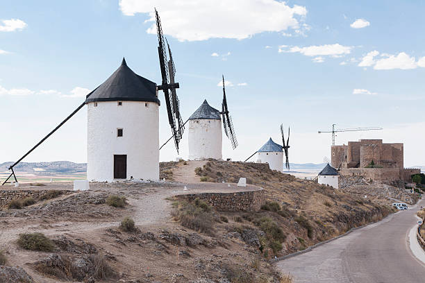 istock Beautiful windmill in Consuegra, Toledo, Spain 503627001