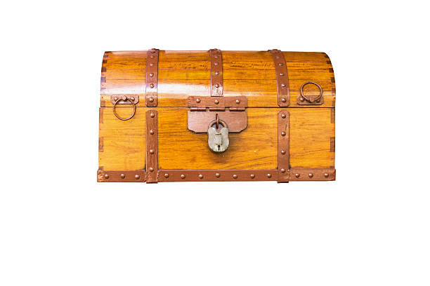 istock Wooden box on a white background. 503627665