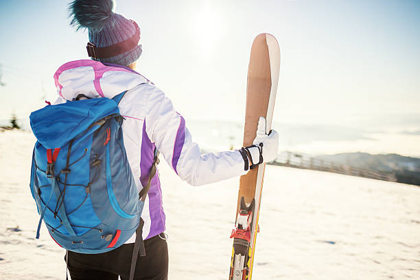 istock Ski girl on mountain 503632654