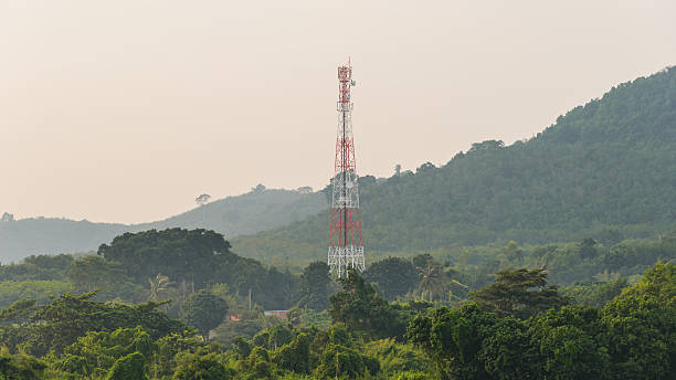 istock antenna tower on the mountain 503634624