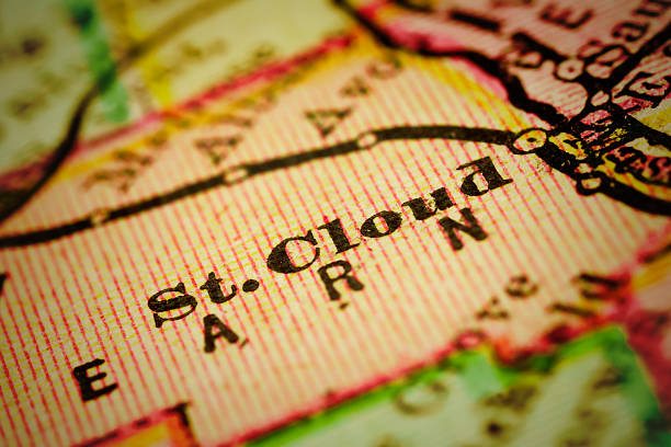 istock St. Cloud, Minnesota on an Antique map 503634820