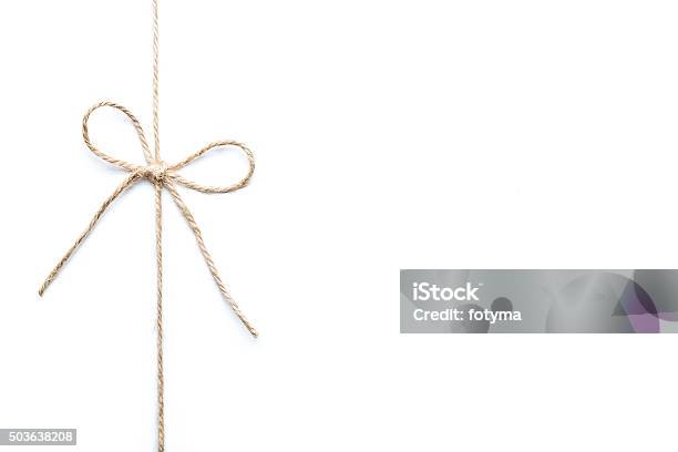 Twine Stock Photo - Download Image Now - String, Gift, Tied Bow