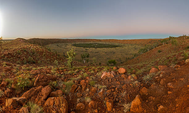 Wolfe Creek Crater, Western Australia stock photo