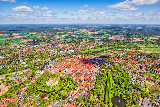 istock Aerial View of ancient downtown district Celle , Lower Saxony 503641174