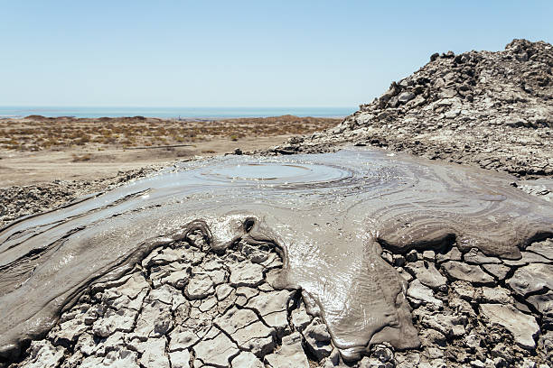 Mud volcanoes in Gobustan, Azerbaijan