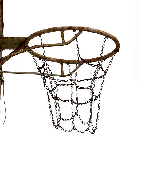 istock Rusty old basket, for netball,basketball.  Sport. 503645850