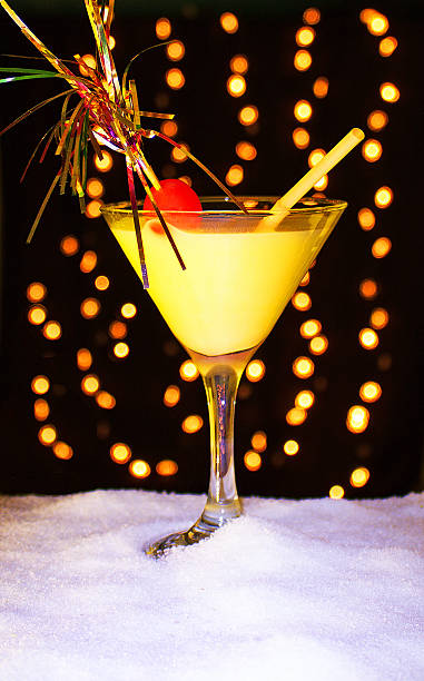 Festive Snowball cocktail.