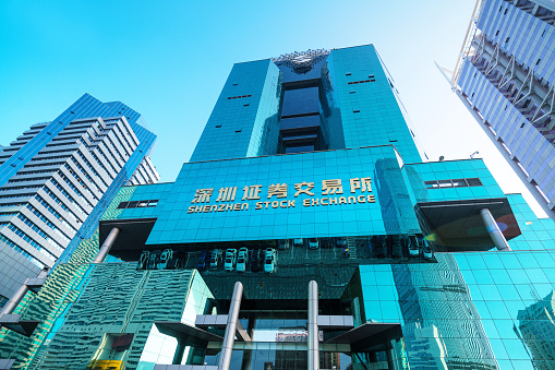 Shenzhen, China - October 29, 2015: Shenzhen Stock Exchange is one of the major stock exchanges in the People's Republic of China.