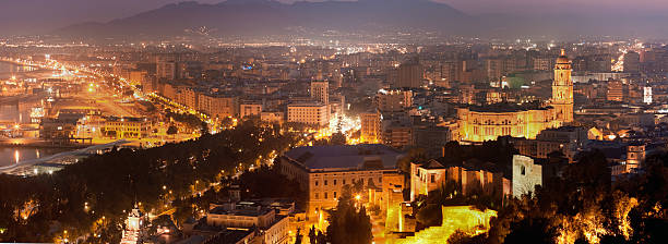 istock View over Malaga at night Andalusia Spain 503660694