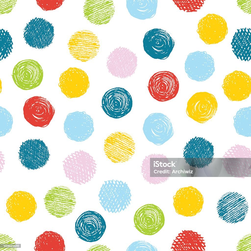Seamless pattern with scribble dots. Vector abstract background. Vector abstract background suitable for wallpaper, banner, page, design. Child stock vector