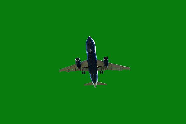 Boeing 747 airplane isolated on white