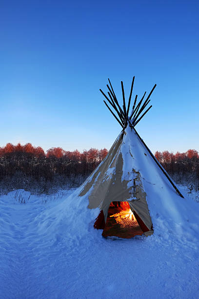 Dwelling Indians in Siberia