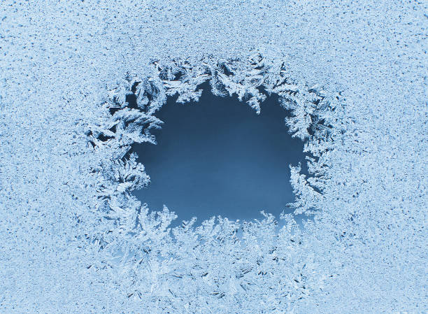 Patterns made by the frost on the window