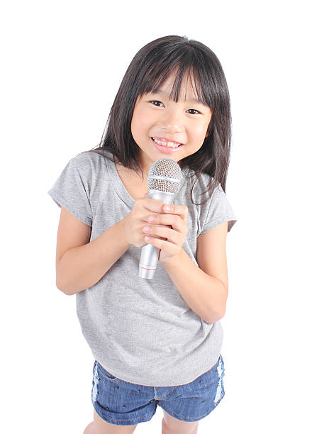 istock Cute girl singing 503669158