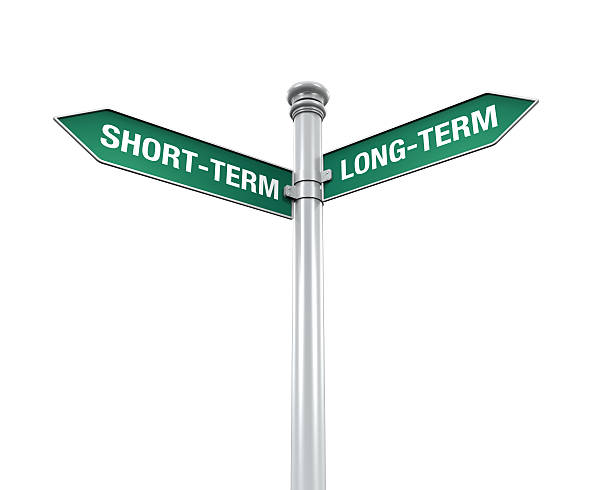 istock Direction Sign of Short-Term and Long-Term 503670559