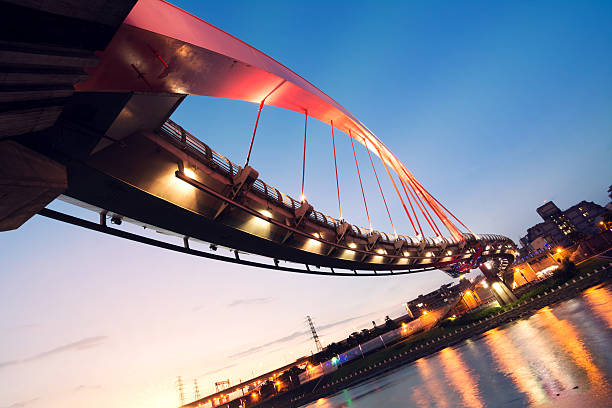 istock City night scenery with beautiful bridge 503670909