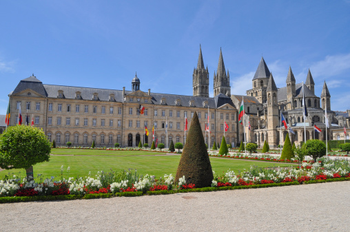 City hall in Caen in France