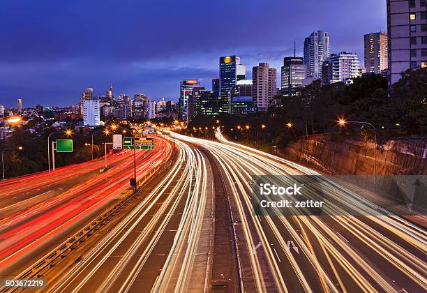 Sy Cahill Expressway Wide Sunset Stock Photo - Download Image Now - Sydney, Road, Australia