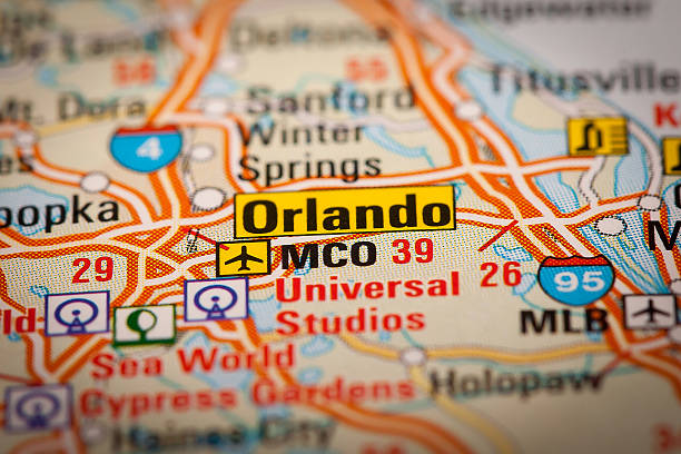 Orlando City Pictures Download Free Images On Unsplash Orlando City On A Road Map 