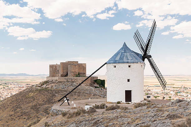 istock Beautiful windmill in Consuegra, Toledo, Spain 503674949