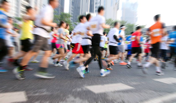 istock Marathon runners in the race 503676773