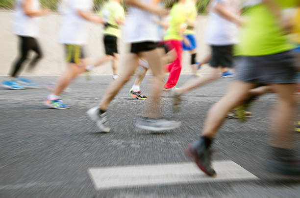 istock Marathon runners in the race 503676983