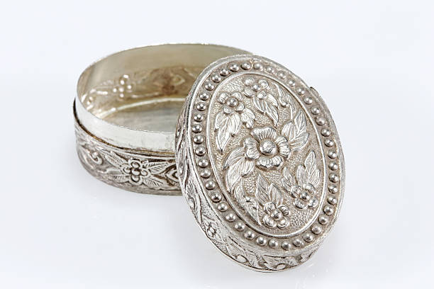 istock Silver bowl crafts of Thailand. 503677753