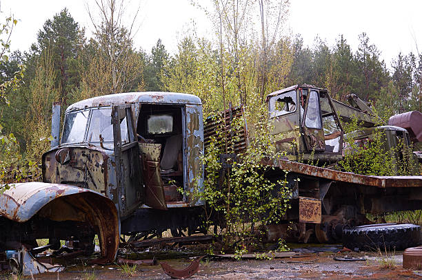istock rusty brocken iron truck 503678130
