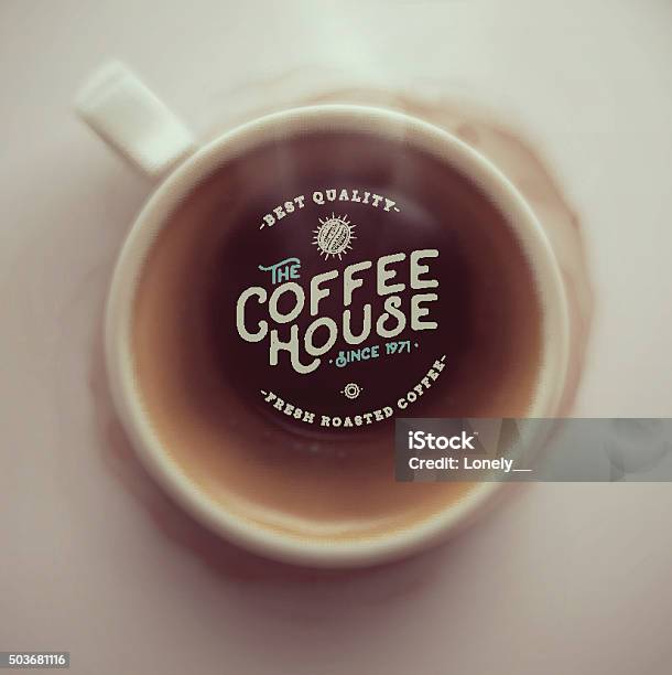 Coffee House Stock Illustration - Download Image Now - Above, Black Color, Breakfast