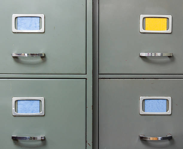 istock Old steel filing cabinet 503681650