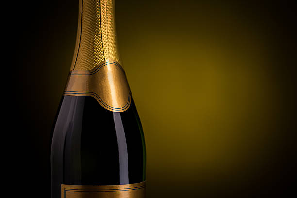 istock close up of champagne bottle with blank label 503681694
