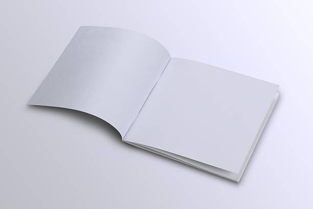 istock Open White Blank Brochure Magazine Cover for Mock up 503683622