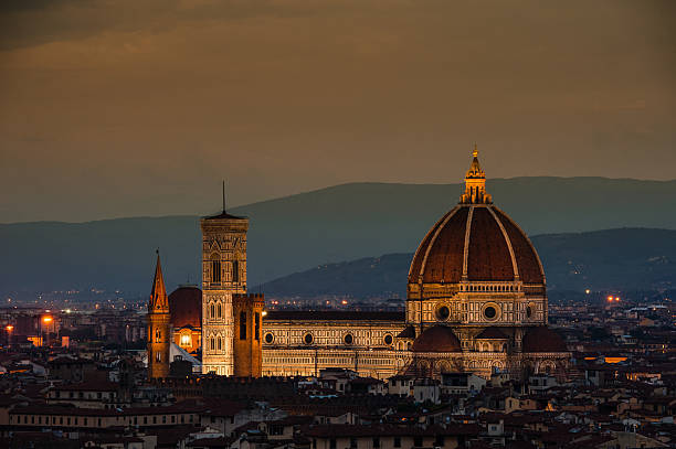 istock Night panorama of Florence. View ot top 503686524
