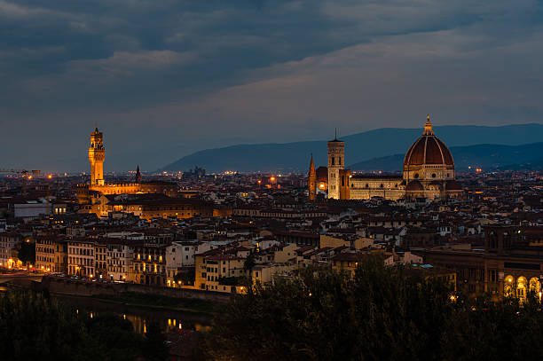 istock Night panorama of Florence. View ot top 503686552