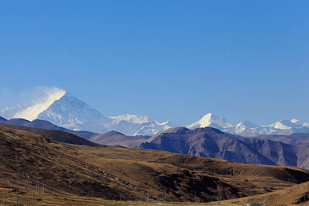 istock Mount Everest and several Himalayan peaks. Tibet. 1917 503686870