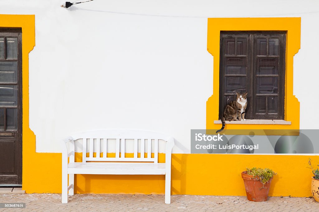 Typical House in Peniche Portuguese Culture Stock Photo