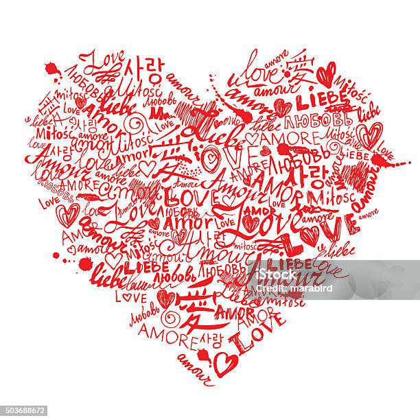 Love Is All Around Stock Illustration - Download Image Now - Love - Emotion, Heart Shape, Valentine's Day - Holiday