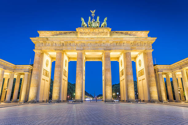 istock Brandenburg Gate in twilight, Berlin, Germany 503689360