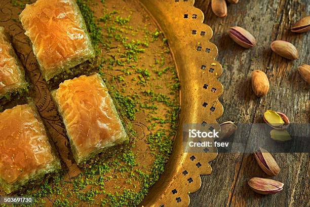 Perfect Baklava Stock Photo - Download Image Now - Baklava, Filo Pastry, Arabic Style