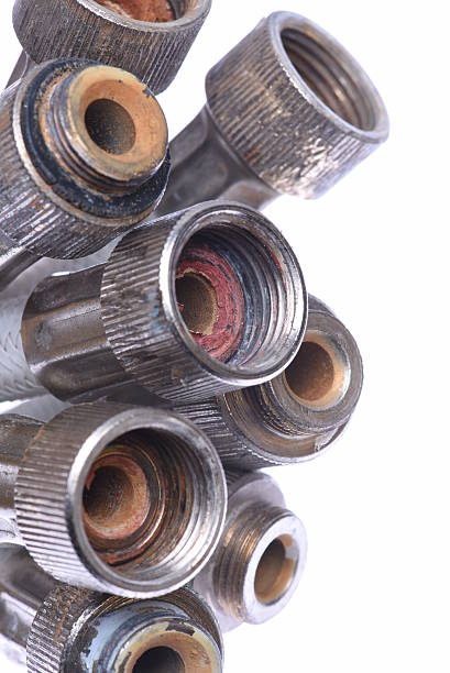 istock Old plumbing hose pipes 503692152