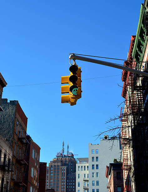 istock Stop Light or traffic light showing green 503692340