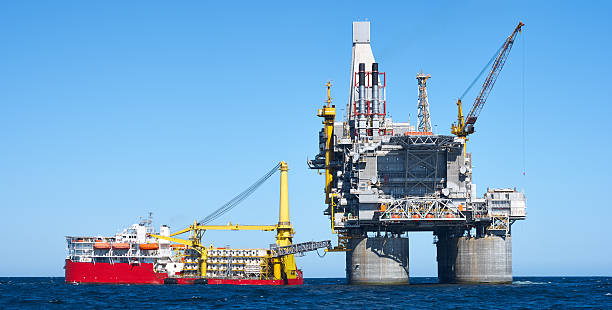 Oil rig sea