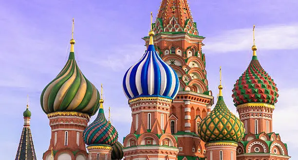 St. Basil cathedral on Red Square in Moscow, Russia