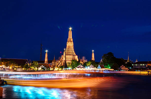 Wat Arun Temple in bangkok thailand stock photo